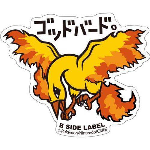 Moltres - Pokemon B-Side Label Water Proof Sticker