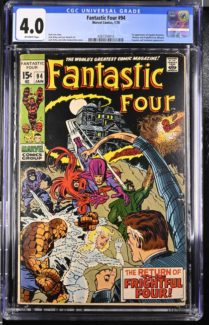 Fantastic Four #94 CGC 4.0 1/1970 Marvel Comics | 1st appearance of Agatha Harkness