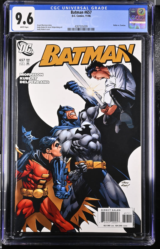 Batman #657 CGC 9.6 11/06 DC Comics | 1st Damian Wayne Cover