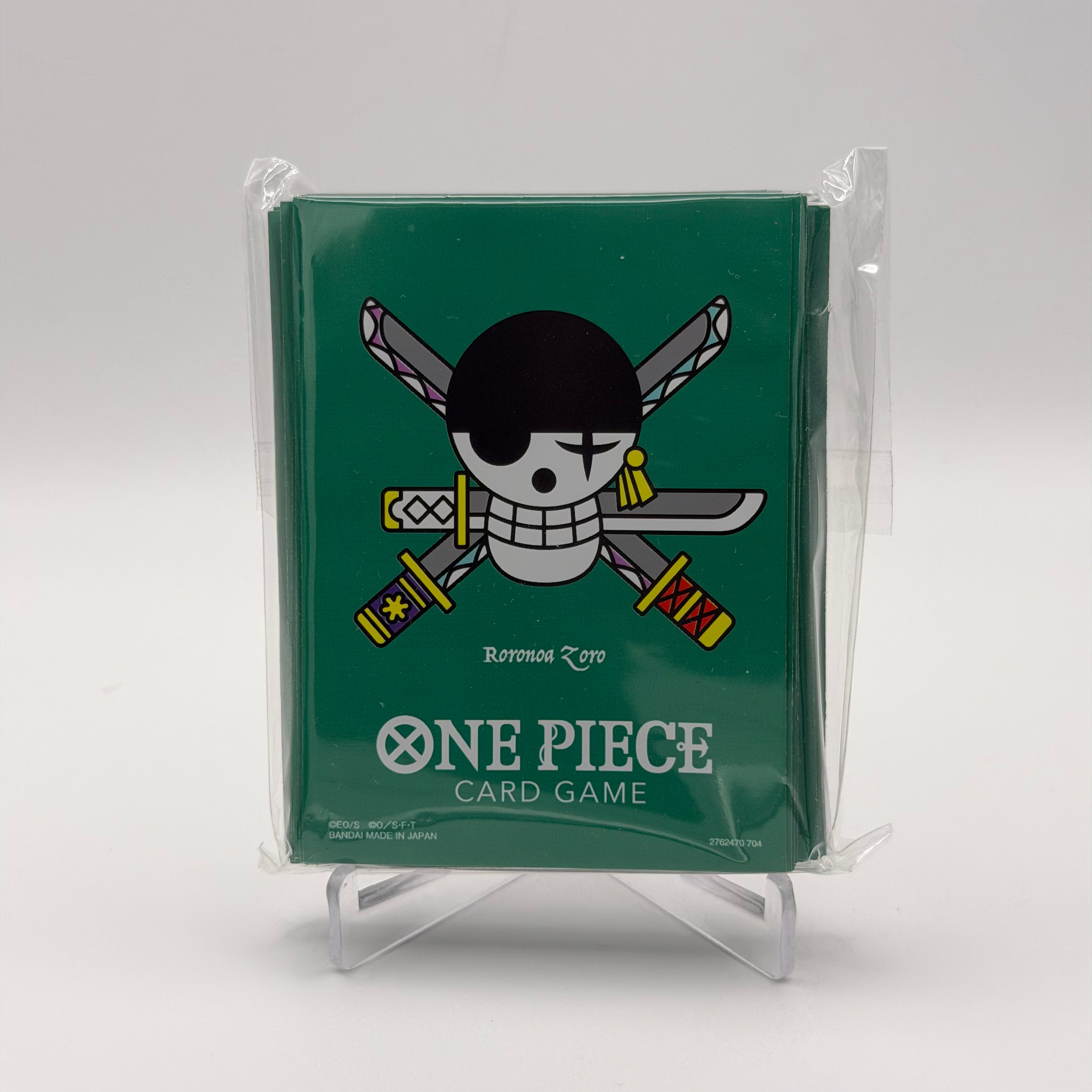 Roronoa Zoro One Piece Card Game Official Sleeve Bandai Limited 70 Count