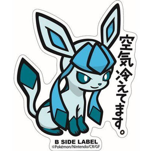 Glaceon - Pokemon B-Side Label Water Proof Sticker