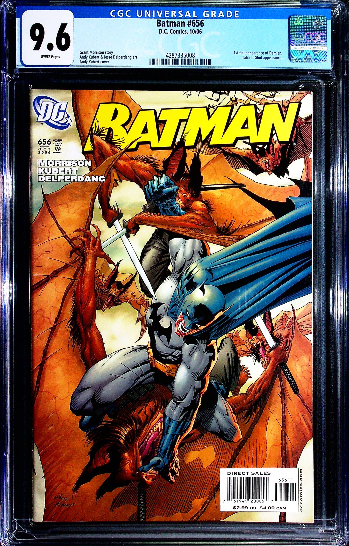 Batman #656 CGC 9.6 10/06 DC Comics | 1st appearance Damian Wayne