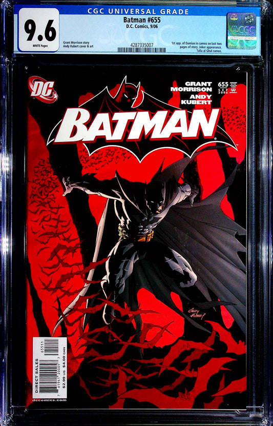 Batman #655 CGC 9.6 9/06 DC Comics | 1st appearance Damian Wayne in cameo