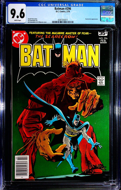 Batman #296 CGC 9.6 1978 DC Comics | Scarecrow Cover & Story