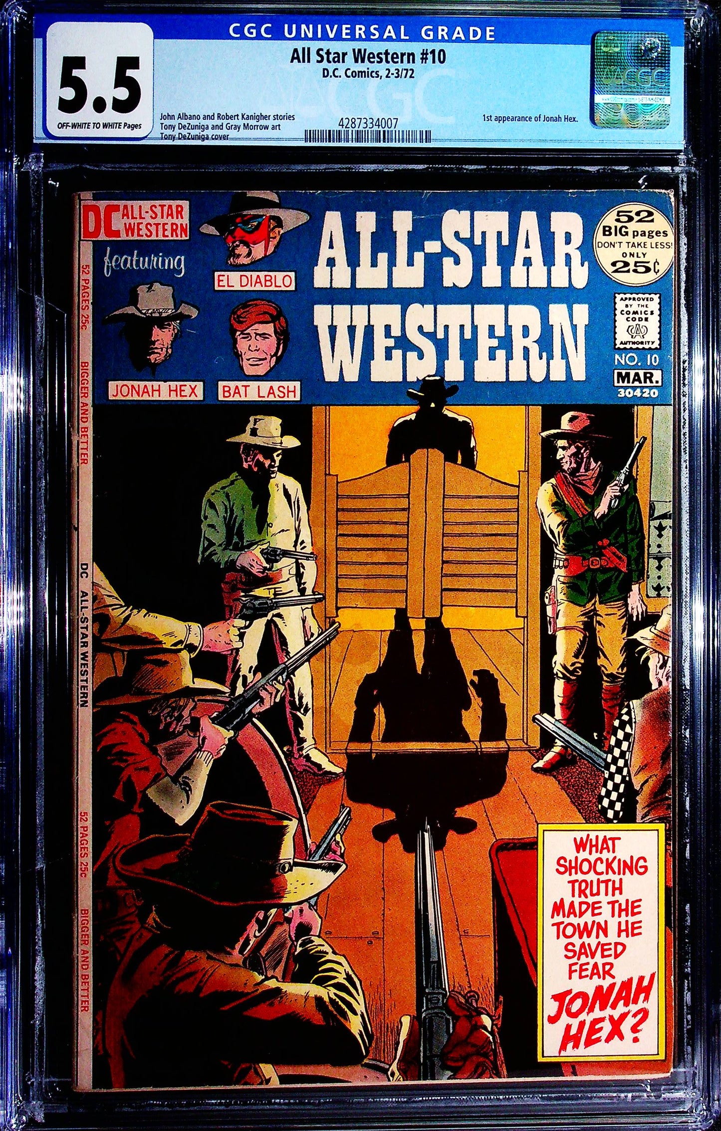 All Star Western #10 CGC 5.5 1972 DC Comics | 1st appearance of Jonah Hex