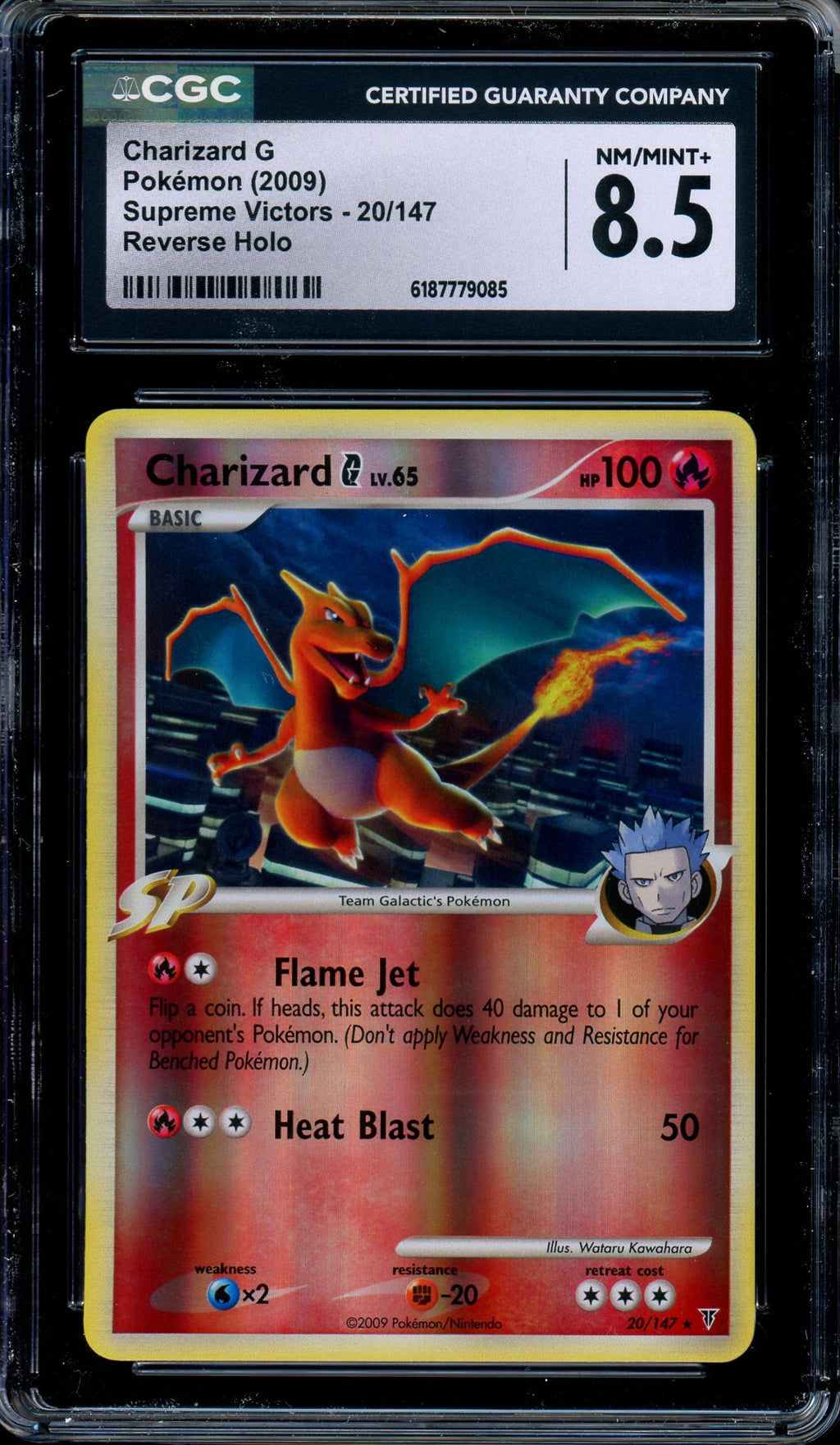 CGC 8.5 Charizard G 20/147 Supreme Victors Reverse Holo Rare Pokemon