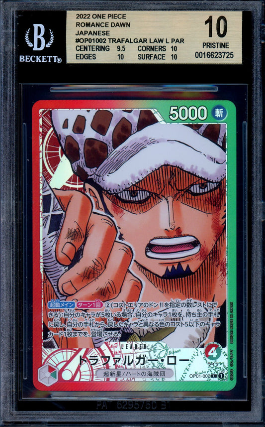 BGS 10 Trafalgar Law OP01-002 Romance Dawn Leader Japanese One Piece