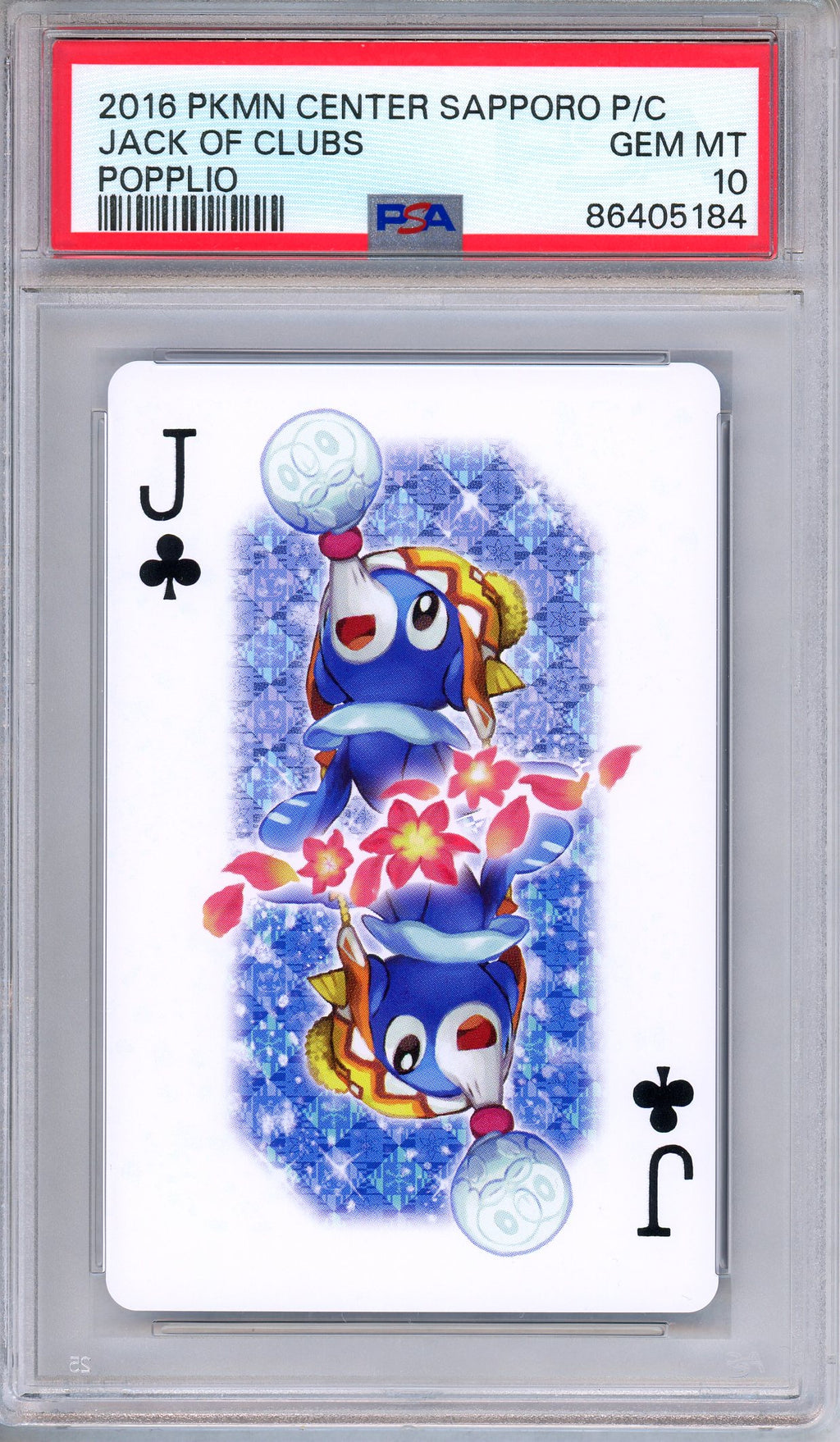 PSA 10 Jack of Clubs Popplio Pokemon Center Sapporo Japanese Pokemon