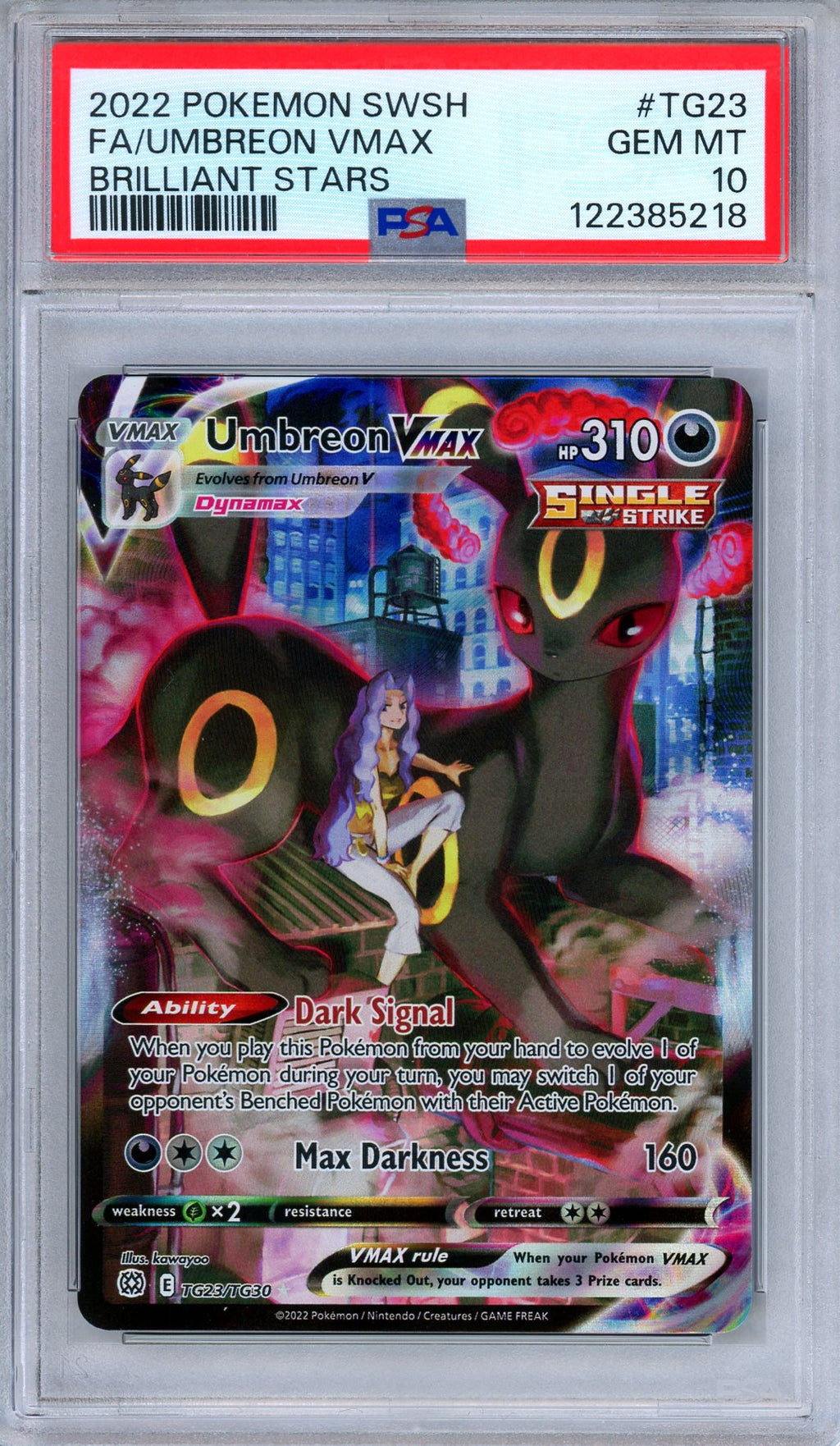 PSA 10 Umbreon VMAX TG23/TG30 Brilliant Stars Trainer Gallery Pokemon