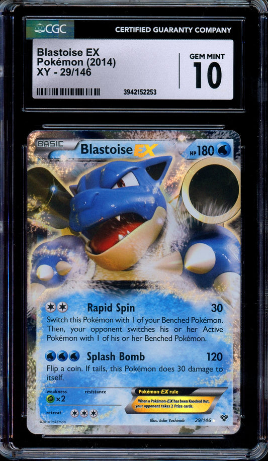 CGC 10 Blastoise EX 29/146 Pokémon XY Ultra Rare 2014 Pokemon