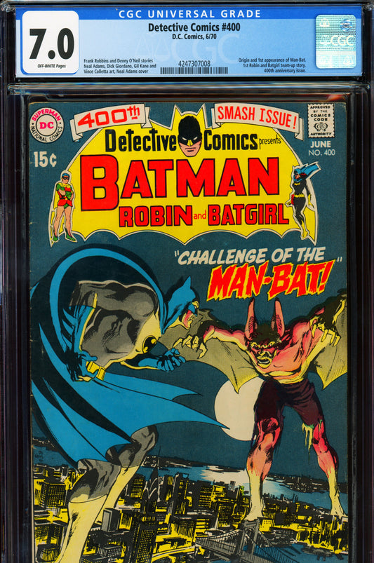 Detective Comics #400 CGC 7.0 1970 DC Comics | 1st appearance Man-Bat