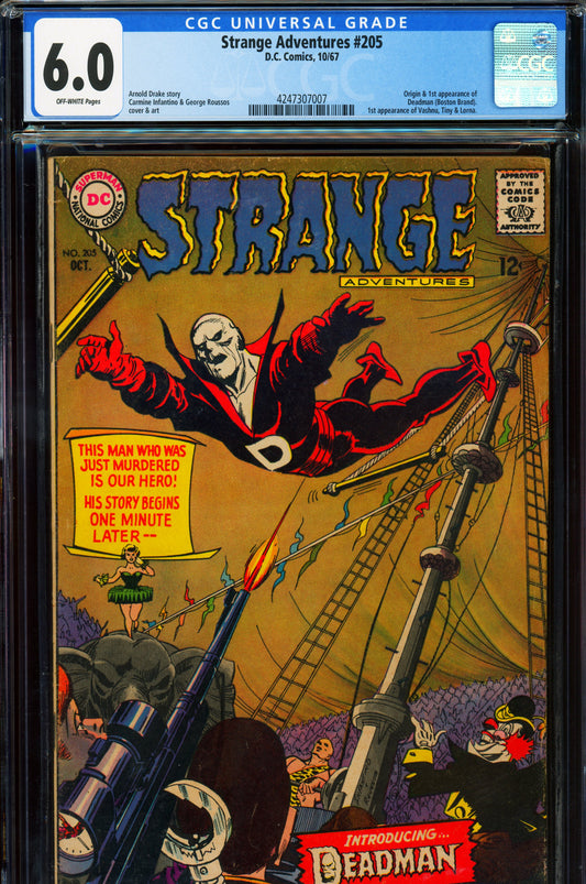 Strange Adventures #205 CGC 6.0 1967 DC Comics | 1st appearance Deadman