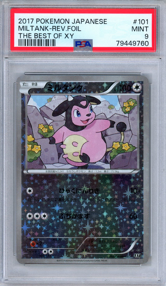PSA 9 Miltank 101/171 The Best of XY Reverse Holo Japanese Pokemon