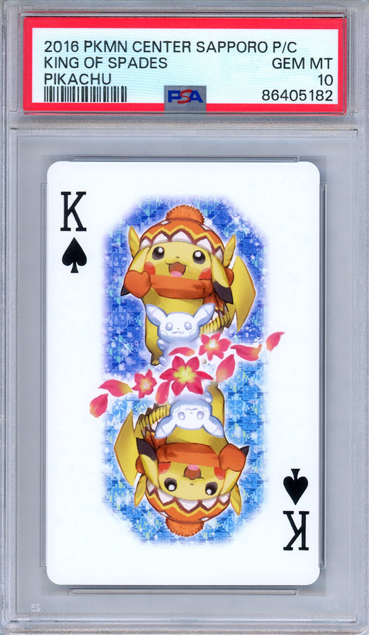 PSA 10 Pikachu King of Spades Pokemon Center Sapporo Japanese Pokemon