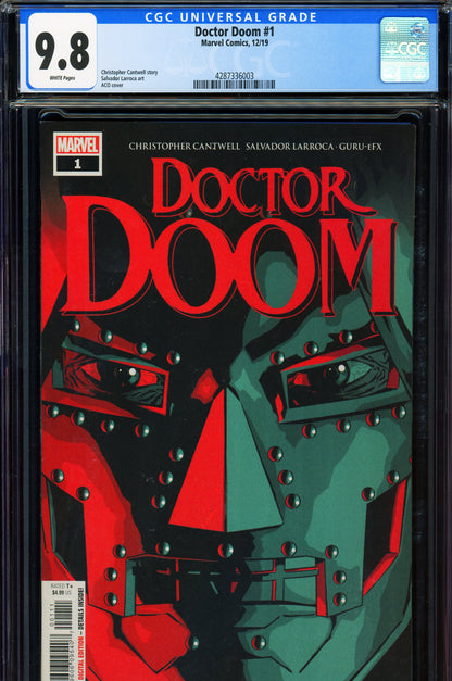 Doctor Doom #1 CGC 9.8 2019 Marvel Comics | 1st Doctor Doom Ongoing Series