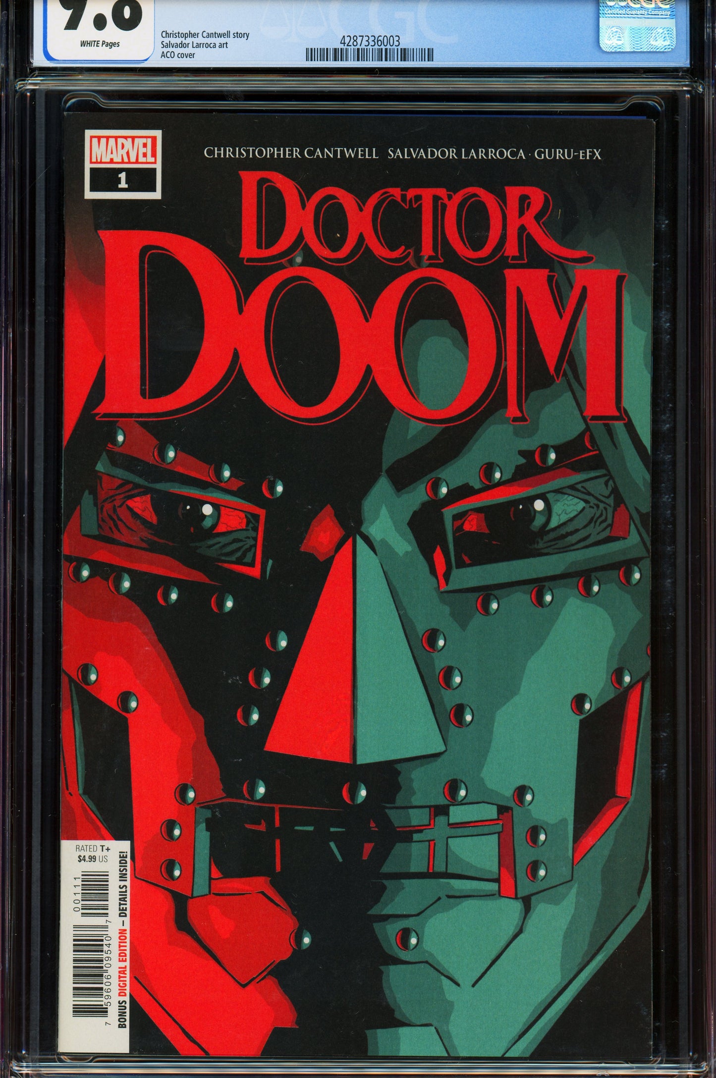 Doctor Doom #1 CGC 9.8 2019 Marvel Comics | 1st Doctor Doom Ongoing Series