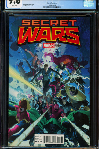 Secret Wars #1 CGC 9.8 2015 Marvel Comics | 1:25 Esad Ribic Variant Cover