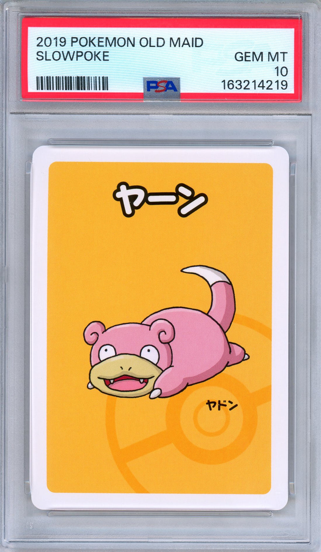 PSA 10 Slowpoke 2019 Old Maid Japanese Pokemon