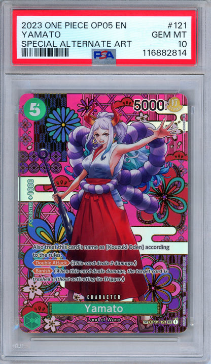 PSA 10 Yamato OP01-121 Awakening of The New Era Special Art Rare One Piece