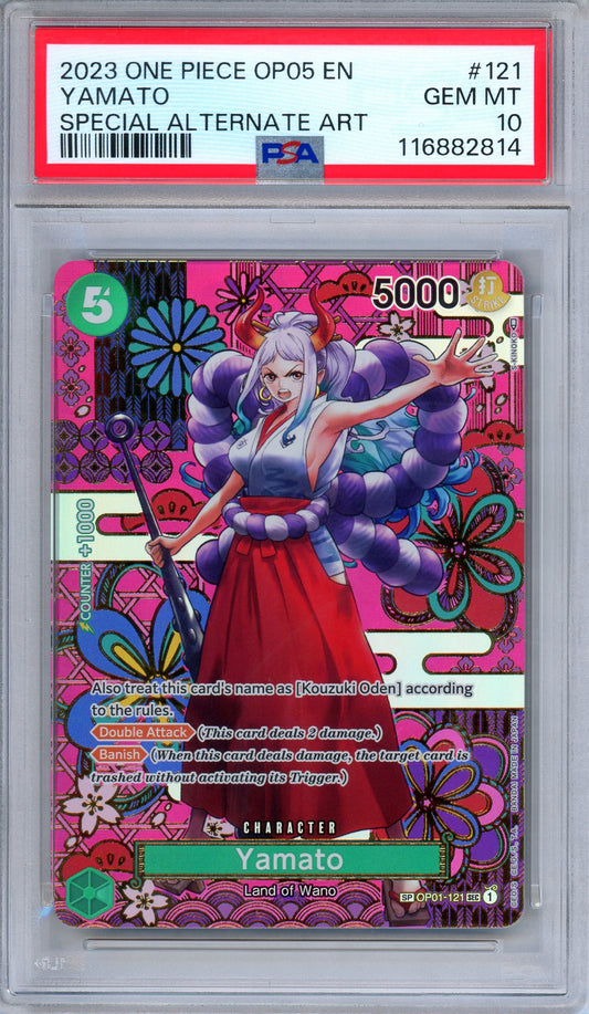 PSA 10 Yamato OP01-121 Awakening of The New Era Special Art Rare One Piece