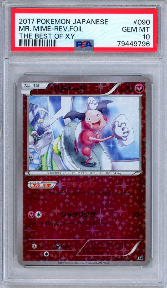 PSA 10 Mr. Mime 090/171 The Best of XY Reverse Holo Japanese Pokemon