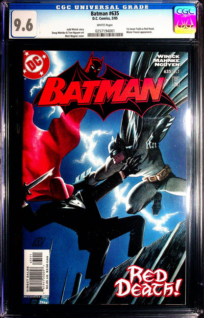 Batman #635 CGC 9.6 D.C. Comics 2005 1st appearance Jason Todd as Red Hood