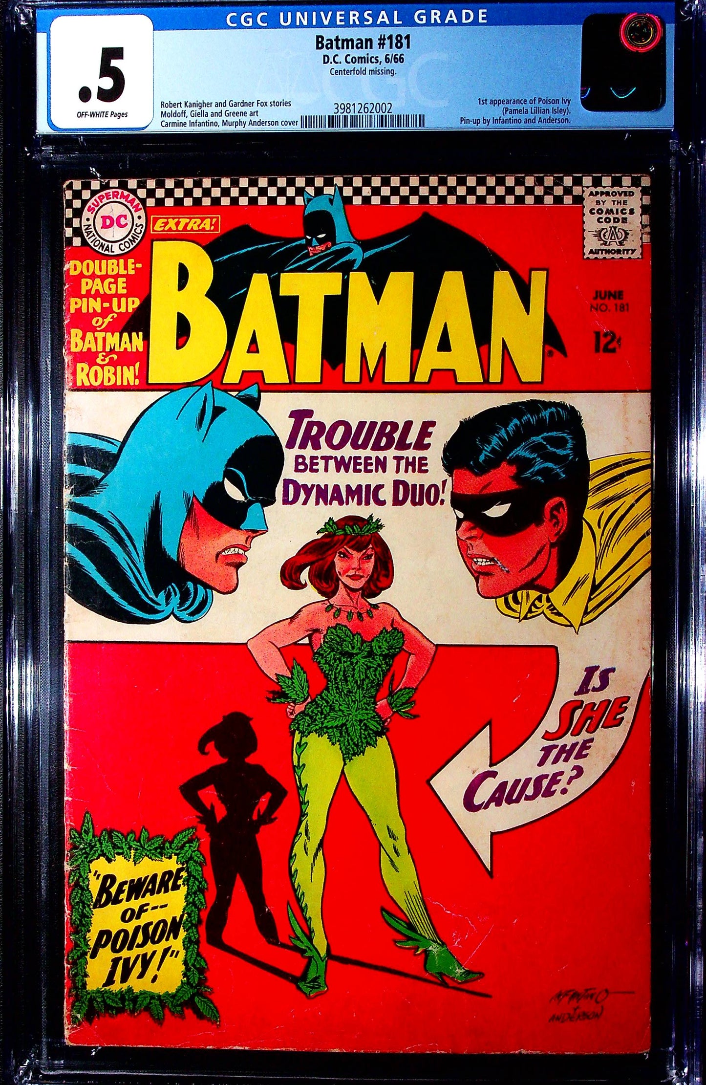 Batman #181 CGC 0.5 1966 DC Comics | 1st appearance of Poison Ivy